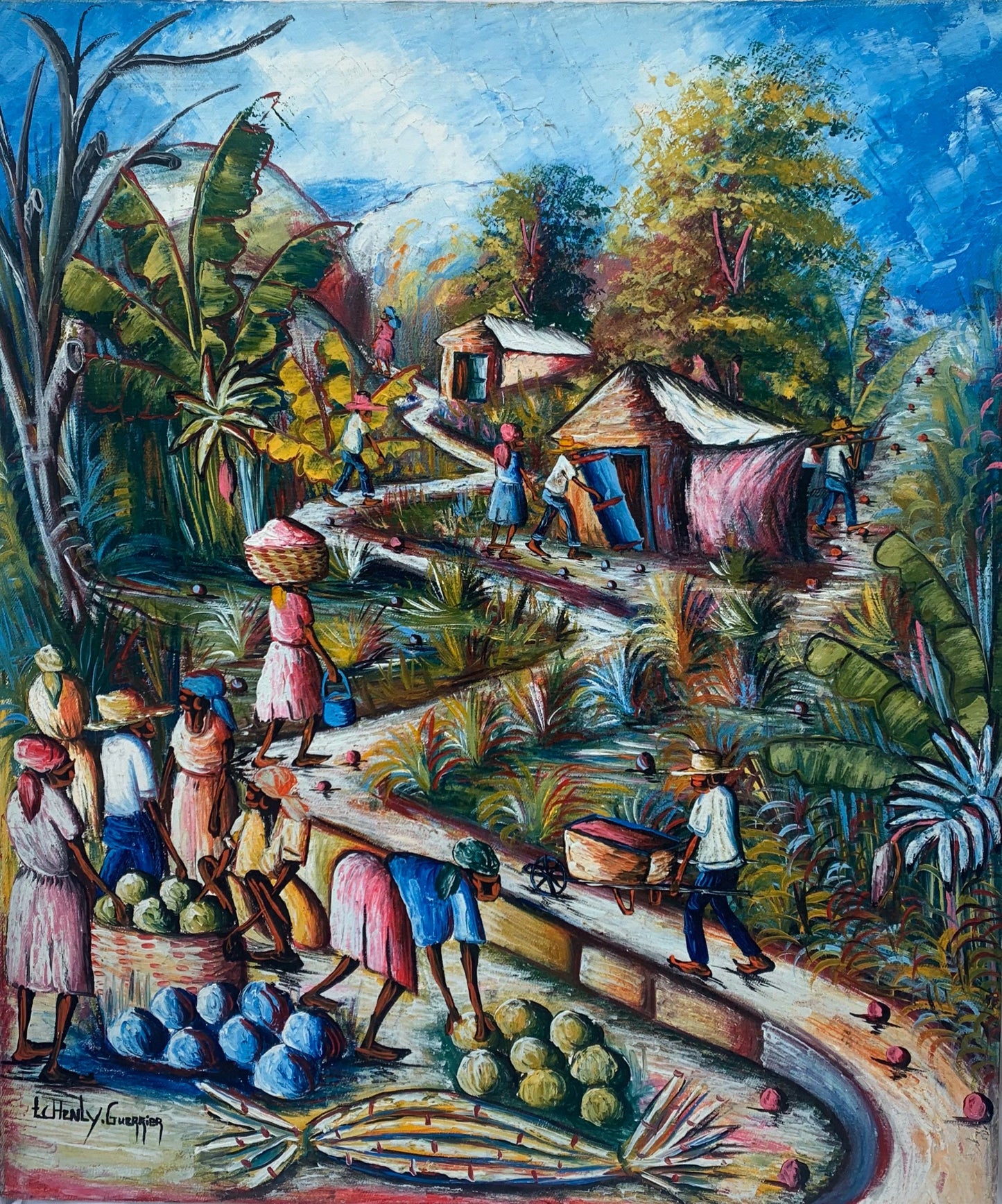 Countryside knife painting Ducreart